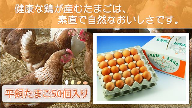 平飼たまご50個入り